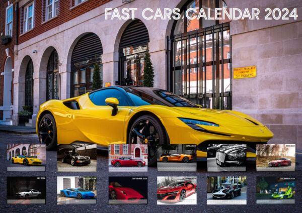 Fast Cars Calendar 2024
