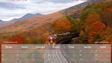 Trains Calendar - April 2023