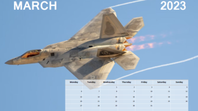Fast Jets Printable Calendar - March 2023