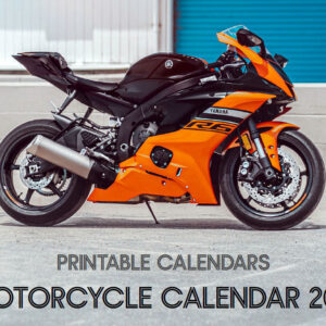 Motorcycles 2023 Printable Calendar