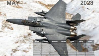 Free to Print Fast Jets Calendar for May 2023