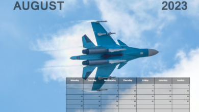 Fast Jets Calendar - August 2023 - Free to Download