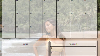 Bikinis Planner - January 2024 - Free to Print